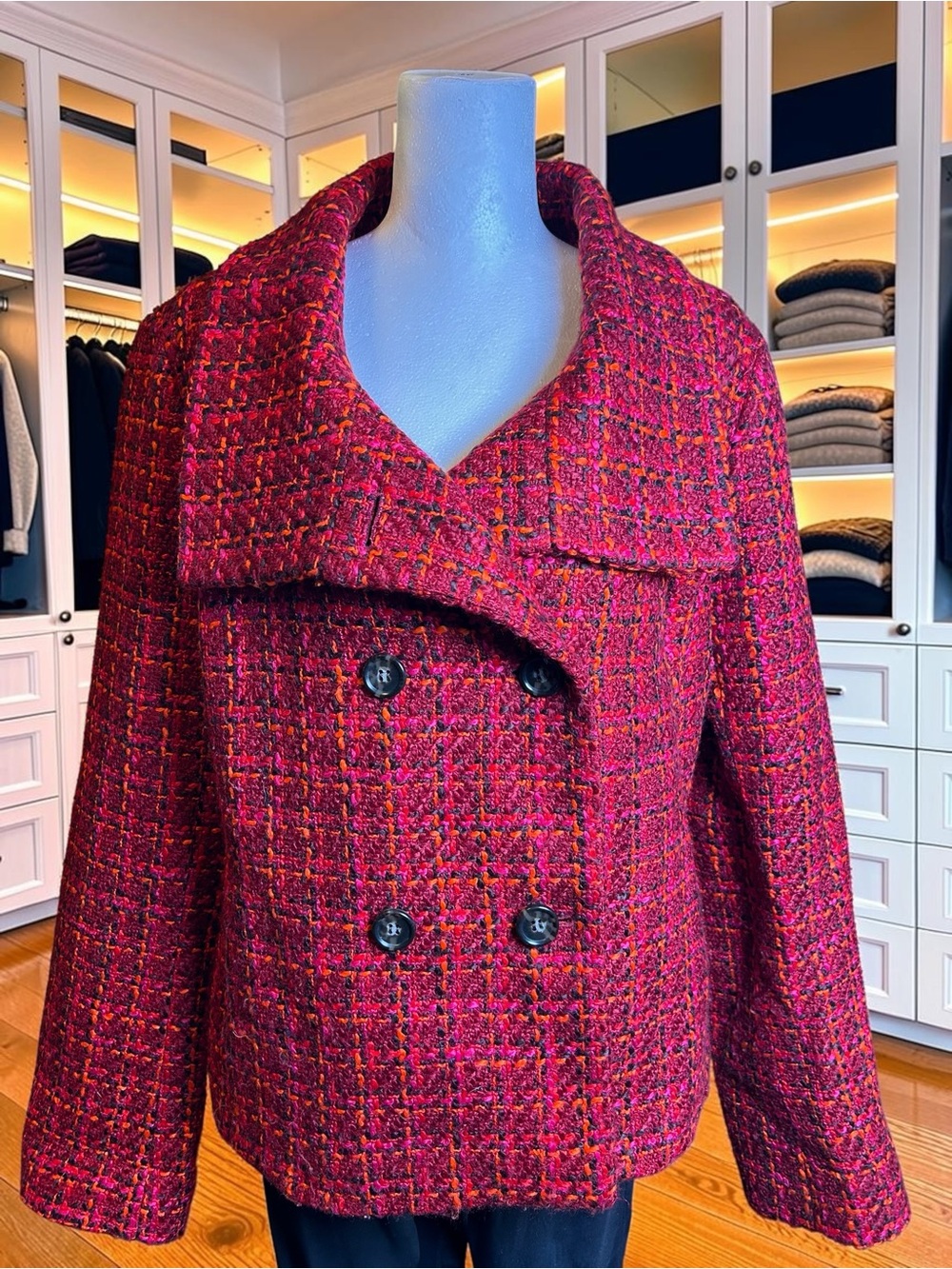 Talbots Red Tweed Wool Blend
Jacket Size 14 - Picture 10 of 16